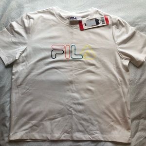 FILA White Graphic T-shirt size Med